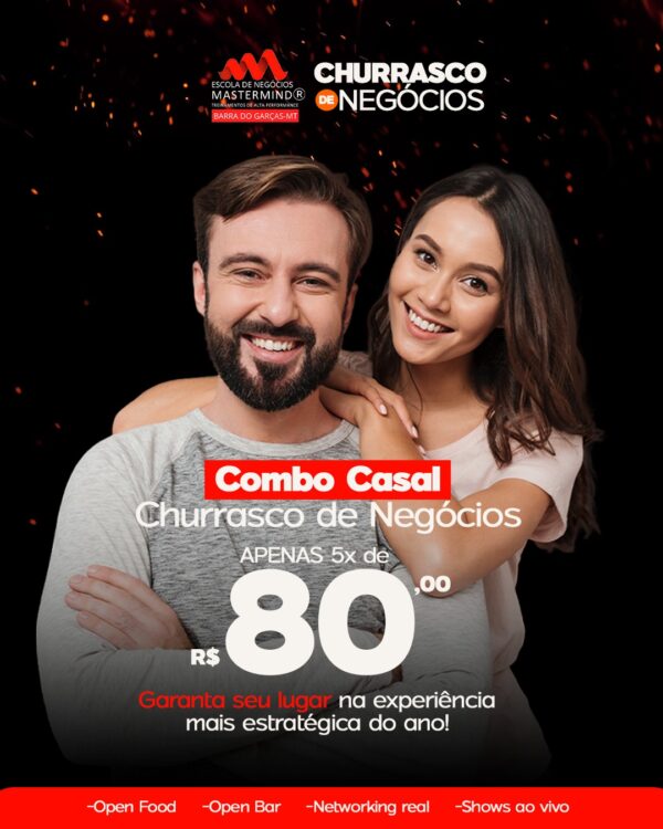 Ingresso Casal Churrasco de Negócios Mastermind